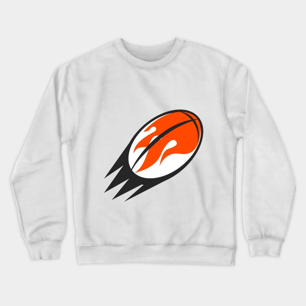 Fire Tennis Ball Crewneck Sweatshirt by MNPDdesigns